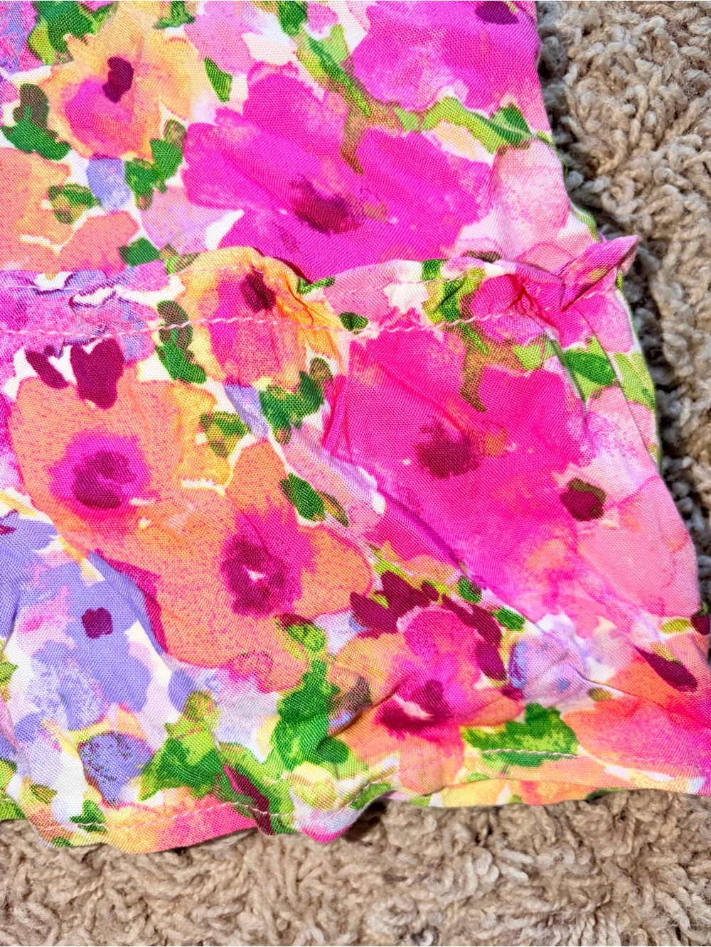 NWT The Children's Place Pink and Purple Floral Dress Flowers 5/6 New - Picture 5 of 8